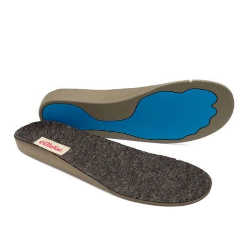 OluKai Men’s Slipper Insole - Dark Grey -OluKai Shop 00903 8G8G 003 M Slipper Insole Replacement Dark Grey