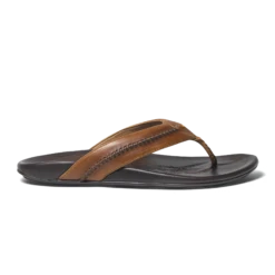 OluKai Mea Ola - Tan / Dark Java