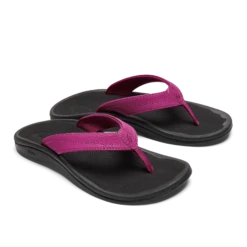 OluKai ‘Ohana - Orchid Flower / Black -OluKai Shop 20110 7F40 003 W Ohana OrchidFlowerBlk