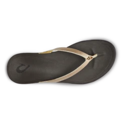 OluKai Ho‘ōpio Leather - Bubbly / Dark Java -OluKai Shop 20290 FA48 004 W HoopioLeather BubDkj