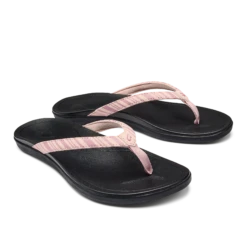 OluKai Ho‘ōpio - Pink Clay / Stripe -OluKai Shop 20294 QYZP 003 W Hoopio PinkClayStripe