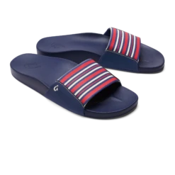 OluKai Kīpuni - Trench Blue / Stripe -OluKai Shop 20508 DEZP 003 W Kipuni Trench Blue Stripe