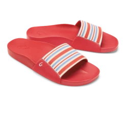 OluKai Kīpuni - Lehua Flower / Stripe -OluKai Shop 20508 LFZP 003 W Kipuni Lehua Flower Stripe